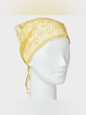 Sheer Eyelet Headwrap - A New Day™ Yellow